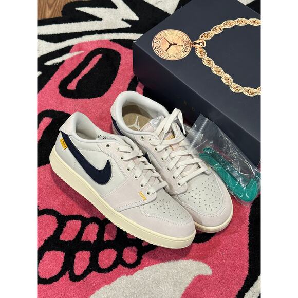 Jordan 1 Retro AJKO Low SP Union Sail Leather - Picture 1 of 9